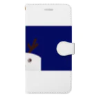 Niea999’s プチハッピー shopのXmas nose - blue 手帳型スマホケース