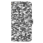 Military Casual LittleJoke のPixCamo 猫色 AmericanShortHair 手帳型スマホケース