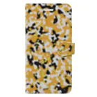 Military Casual LittleJoke のCamo AGR Yellow アグレッサー迷彩 黄色 手帳型スマホケース