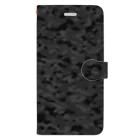 Military Casual LittleJoke のCasualCamo Black カジュアル迷彩 黒色 サバゲー装備 手帳型スマホケース