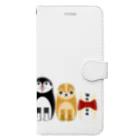 Mrs.Bean/ミセスビーンのマトリョーシカ 犬＆骨(おやつ) Book-Style Smartphone Case