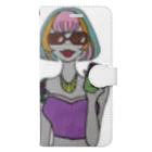 S2ショップのColorful Hair Woman No.2 Book-Style Smartphone Case