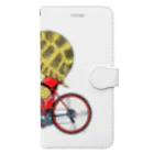 segasworksのカメの自転車乗り Book-Style Smartphone Case