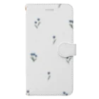 rilybiiのdot *flower pattern 手帳型スマホケース