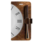 Teatime ティータイムの時間 時計 インテリア Book-Style Smartphone Case