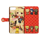 childrop's / ランドセルを背負ったねこのラクタとみんな ver. Book-Style Smartphone Case:Opened (outside)