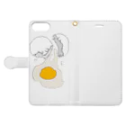 126.comの Egg broke Book-Style Smartphone Case:Opened (outside)