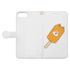 KIKITEKI_LABORATORYの変形アイス 柴犬 Book-Style Smartphone Case:Opened (outside)