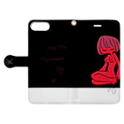 Ranomaru.のREDGirl Book-Style Smartphone Case:Opened (outside)