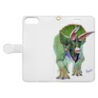 segasworksのTriceratops Book-Style Smartphone Case:Opened (outside)