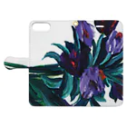 witnessのpurple flower Book-Style Smartphone Case:Opened (outside)