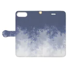 dizzyのWillow (Blue gray) Book-Style Smartphone Case:Opened (outside)