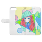 Grgr（ぐれごり）の目つきはわるめ-sukesu case Book-Style Smartphone Case:Opened (outside)