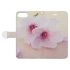 cherryblossomの桜(ピンク) Book-Style Smartphone Case:Opened (outside)