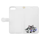 a-danのおーい！猫 Book-Style Smartphone Case:Opened (outside)