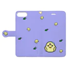 tomo-miseのひよこ ダルマ 2 （スマホケース・手帳型）  Book-Style Smartphone Case:Opened (outside)