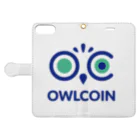 OWLCOIN ショップのOWLCOIN 手帳型スマホケースを開いた場合(外側)