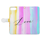 アクアリトゥンの春色Love Book-Style Smartphone Case:Opened (outside)