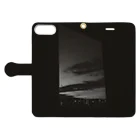 Nem_のモノクロの夜 Book-Style Smartphone Case:Opened (outside)