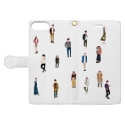 osunariのMany people Book-Style Smartphone Case:Opened (outside)