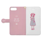 macoのねむれない Book-Style Smartphone Case:Opened (outside)