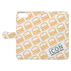 ICONのICONロゴ Book-Style Smartphone Case:Opened (outside)
