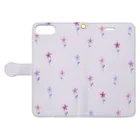 kuroki  miyaの花柄 Book-Style Smartphone Case:Opened (outside)