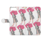 miho-oのlove♥fashion Book-Style Smartphone Case:Opened (outside)