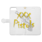 鐘真庵 SUZURI店のxxxPistols Book-Style Smartphone Case:Opened (outside)