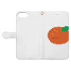 CLYDESDALE SHOP のおはようオレンジ 手帳型スマホケースを開いた場合(外側)