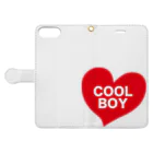 amuYouのCOOLなBOY Book-Style Smartphone Case:Opened (outside)