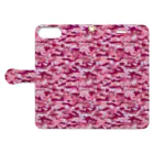 猫と釣り人のCAMOUFLAGE_FB_3 Book-Style Smartphone Case:Opened (outside)