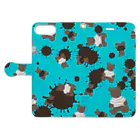 かじきのchoco mint kuma Book-Style Smartphone Case:Opened (outside)