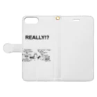 GOD TV MEAT OIL'S brand SUZURI内空中店舗のREAL 犬×猿 Book-Style Smartphone Case:Opened (outside)