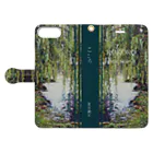 Samurai GardenサムライガーデンのKOKORO　-public domain- Book-Style Smartphone Case:Opened (outside)