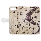 Ryuzin shop☆のヤモリ Book-Style Smartphone Case:Opened (outside)