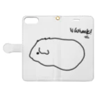 hiromimのguineapig “Wheek！” Book-Style Smartphone Case:Opened (outside)