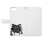 ねこまちランドのホコリくん Book-Style Smartphone Case:Opened (outside)