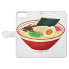 神谷みなみのとんこつラーメン Book-Style Smartphone Case:Opened (outside)