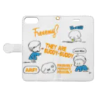 egu shopのfriend Book-Style Smartphone Case:Opened (outside)