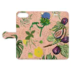 Tania NobukovskiのBOTANICAL PINK Book-Style Smartphone Case:Opened (outside)