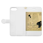 Art Baseのグスタフ・クリムト / 1901 /Januar / Gustav Klimt Book-Style Smartphone Case:Opened (outside)