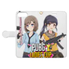 つまもん🍀*【Vtuber】のつまもんグッズ「LADIES CUP」 手帳型スマホケースを開いた場合(外側)