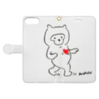 Maco's Gallery Shopのむーんうぉーく〜 Book-Style Smartphone Case:Opened (outside)