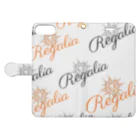 REGALIAのRegalia モノグラム Book-Style Smartphone Case:Opened (outside)