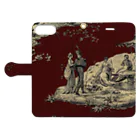 J. Jeffery Print Galleryのトワルドジュイ Toile de Jouy Book-Style Smartphone Case:Opened (outside)