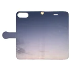 なゆたの190720夕暮れ Book-Style Smartphone Case:Opened (outside)