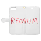 AliviostaのREDRUM レッドラム ロゴ Book-Style Smartphone Case:Opened (outside)