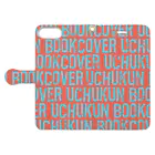 uchukunのFONTgrumUCHU Book-Style Smartphone Case:Opened (outside)