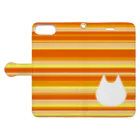 かわず屋のトラねこさん Book-Style Smartphone Case:Opened (outside)